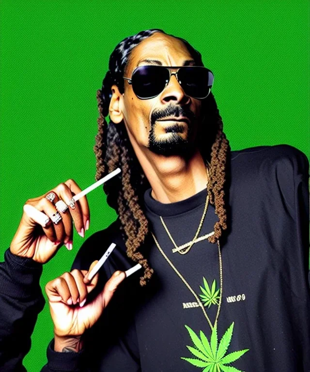 Snoop Dogg, smoking weed, jungle background, hyper realistic