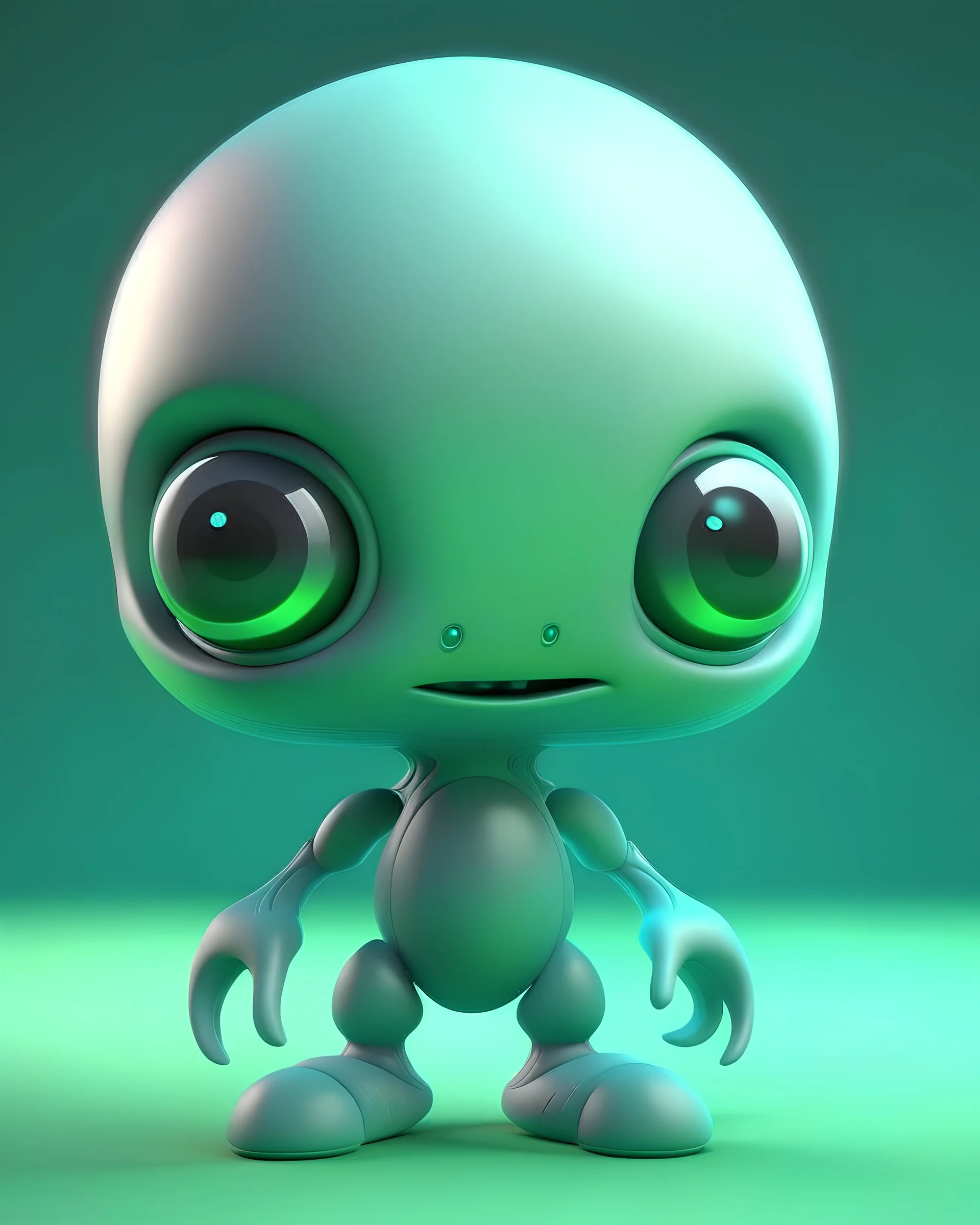 Jellybo is a cute little alien 3D