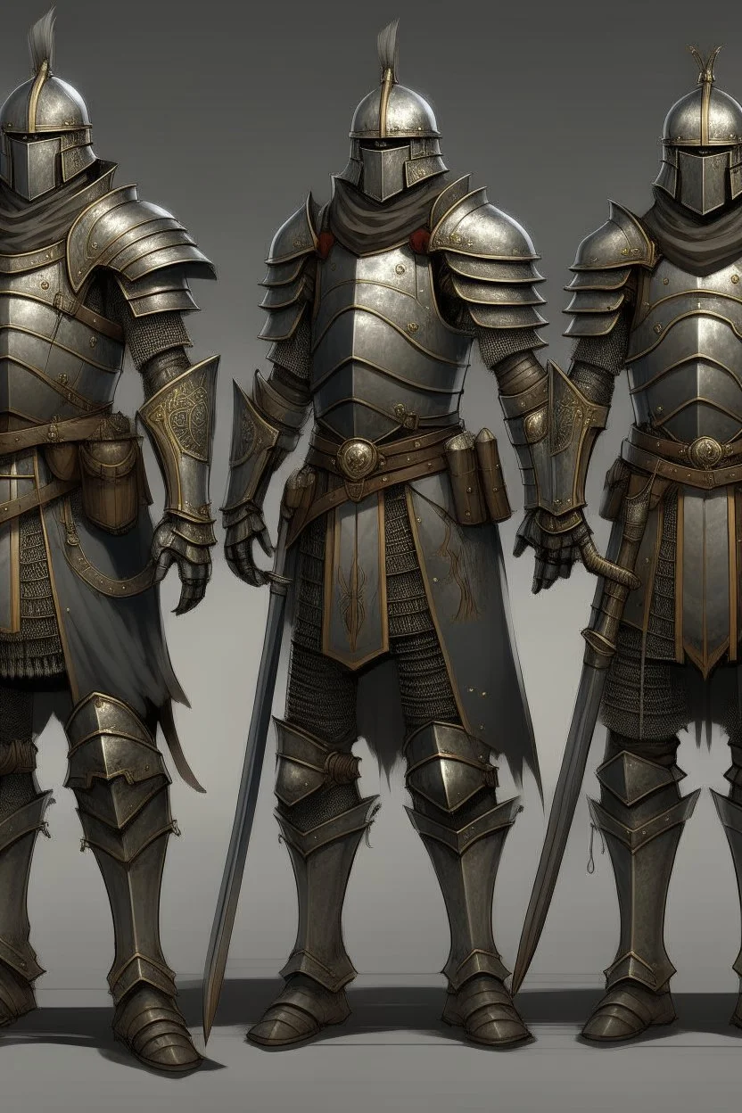 army of distopian victorian soldiers armors fantasy