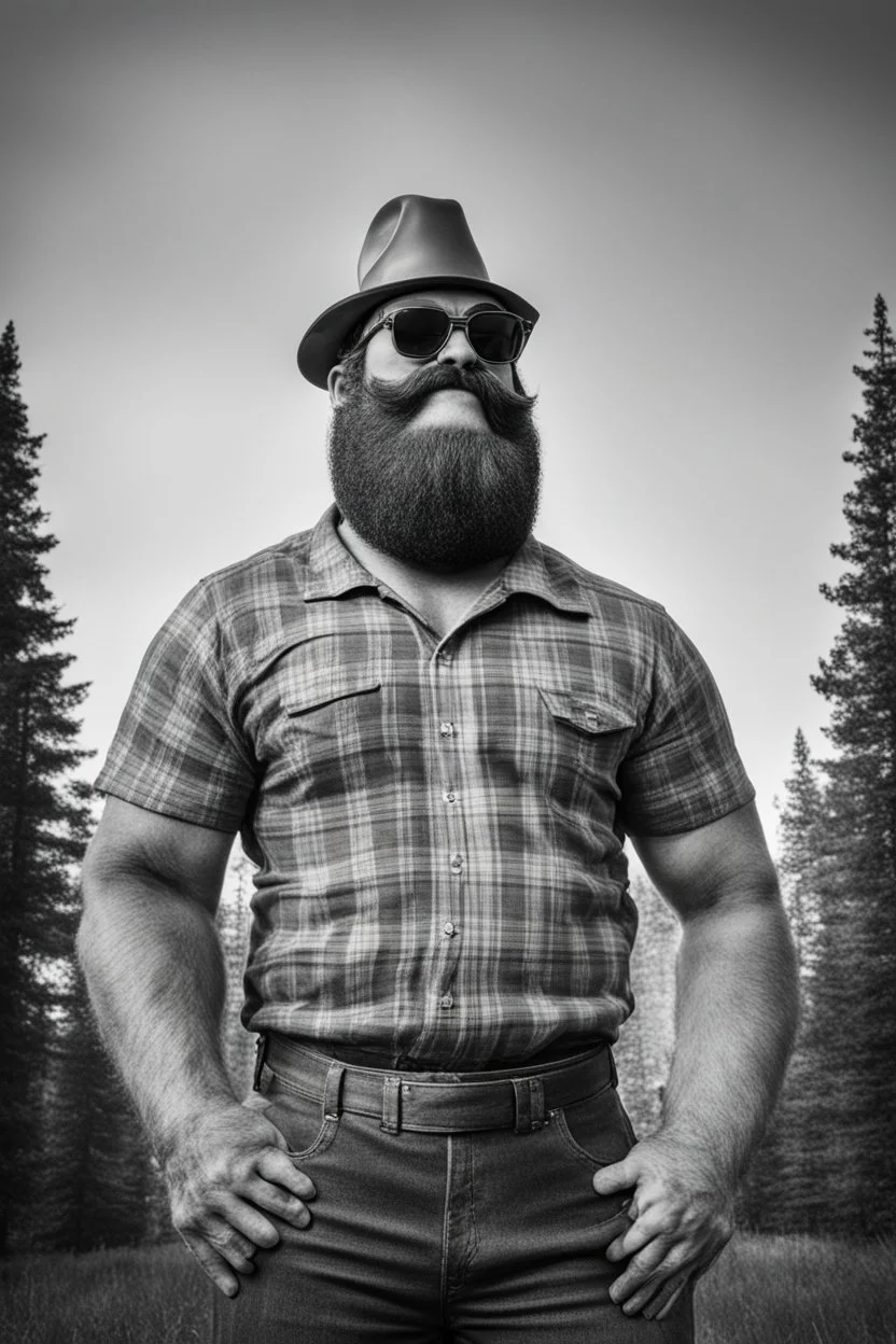 Paul Bunyan with sunglasses