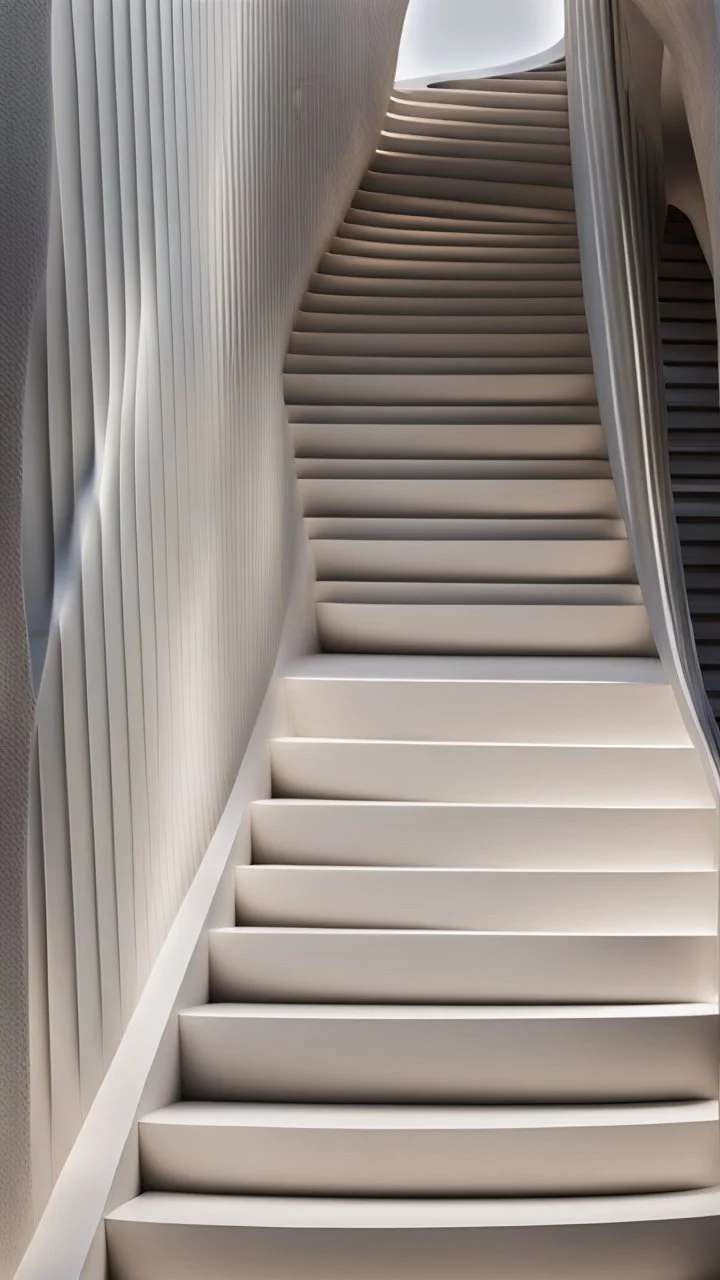 zaha hadid stairs, 4k, architecture photography