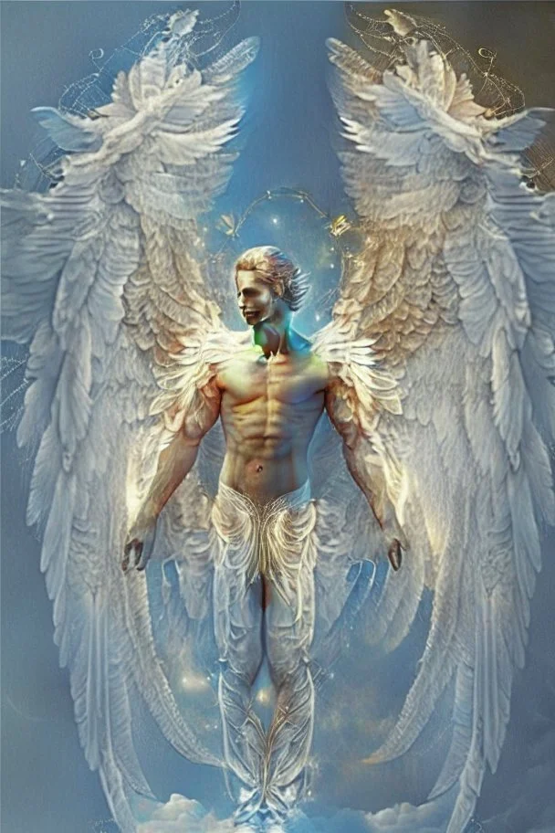 celestial angel human with wings