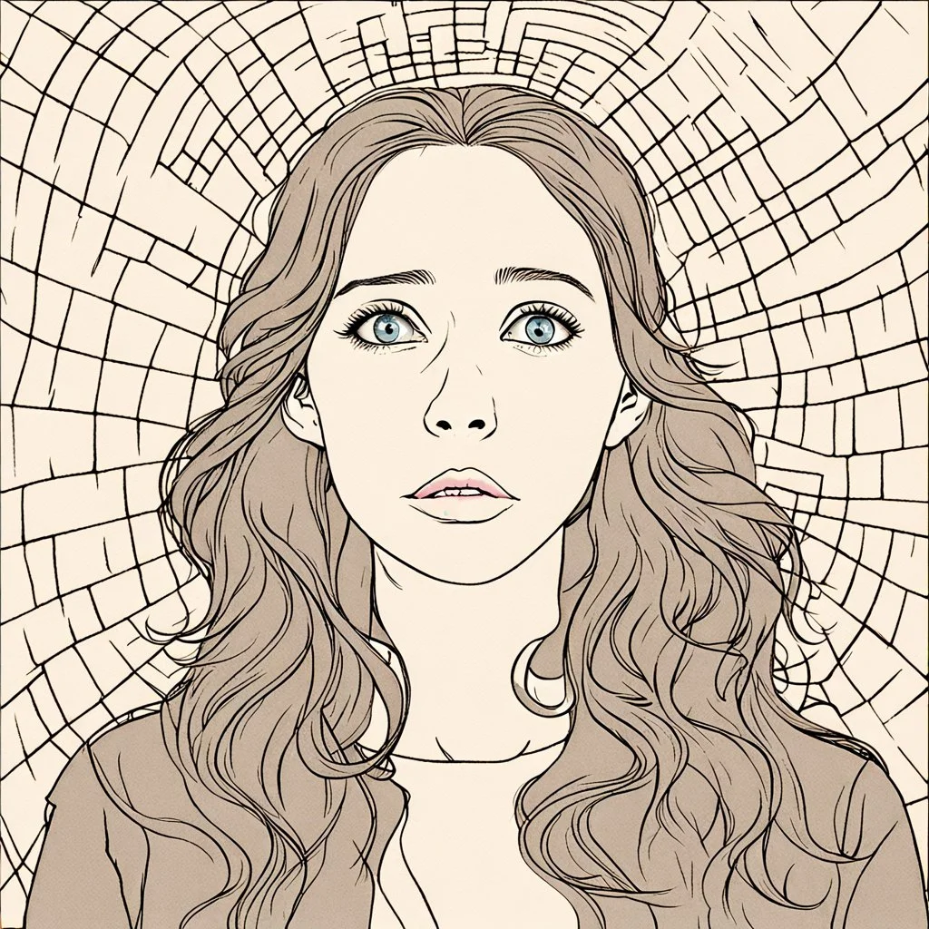 As the male vocal enters, the woman's eyes flicker up to the ceiling, as if she's searching for answers in the echoes of her own thoughts.