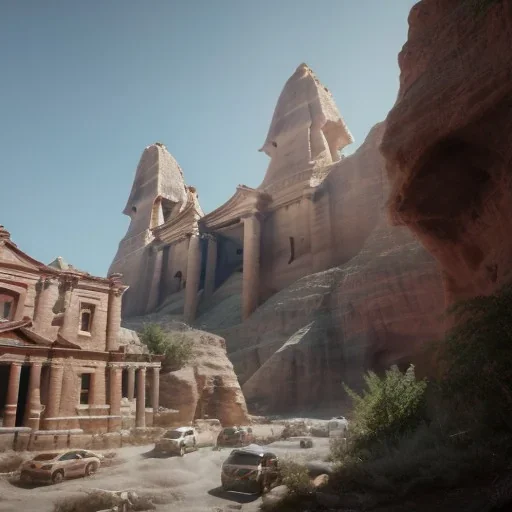 Petra, realistic, hyper detailed, unreal engine 5, octane render