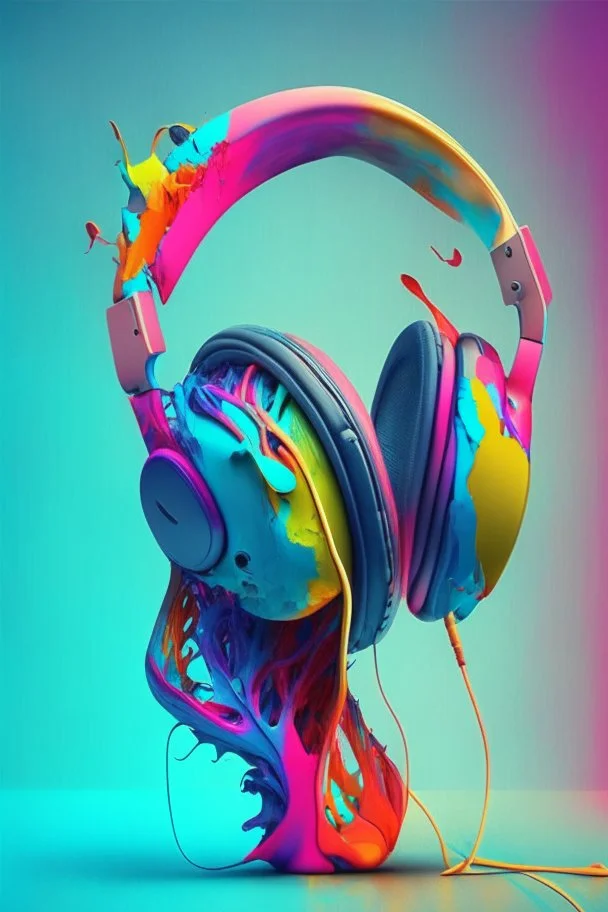 /imagine prompt: headphones, anatomy, colorful, no mistake