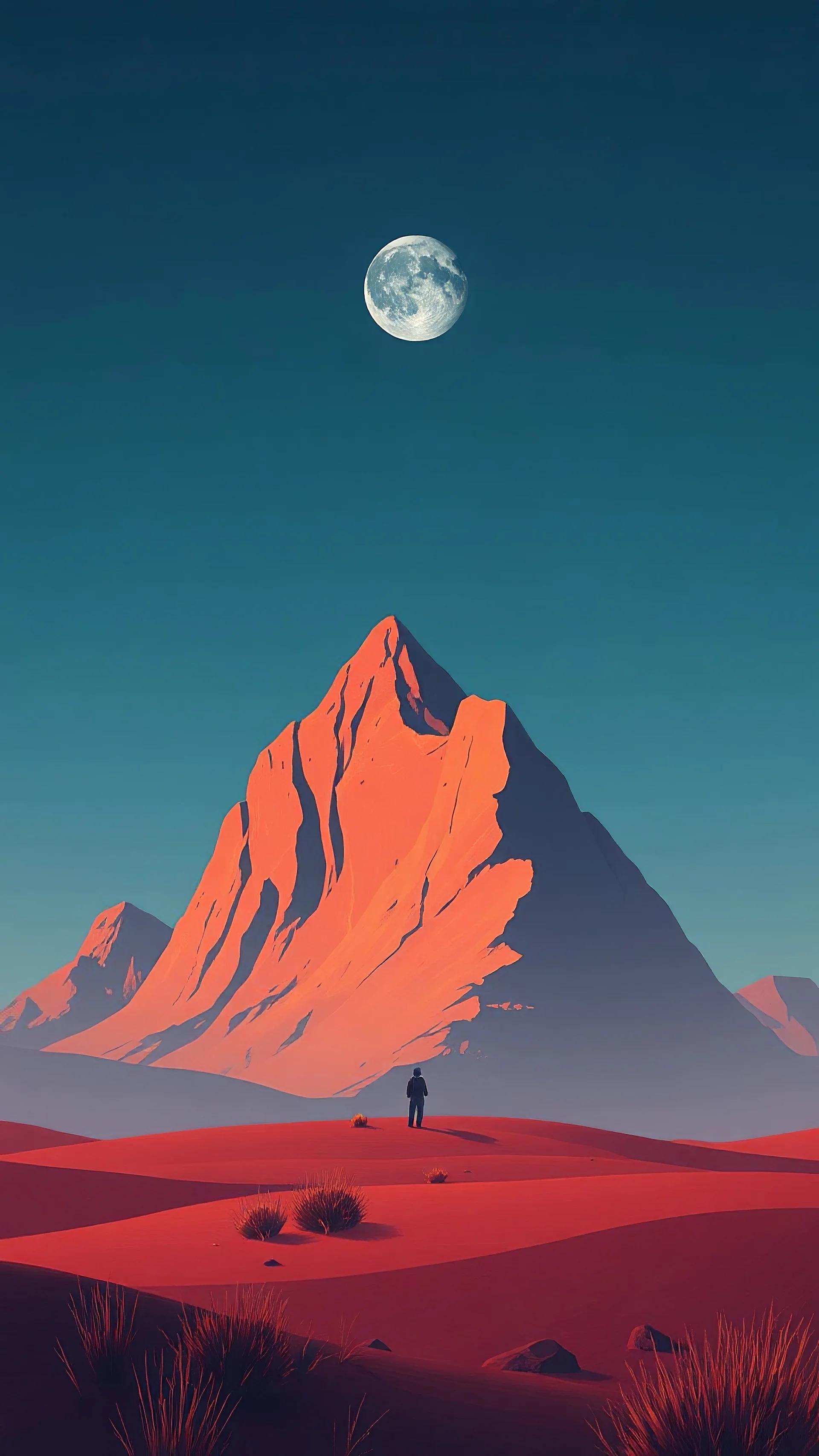 Surrealism, minimalistic, mobile wallpaper