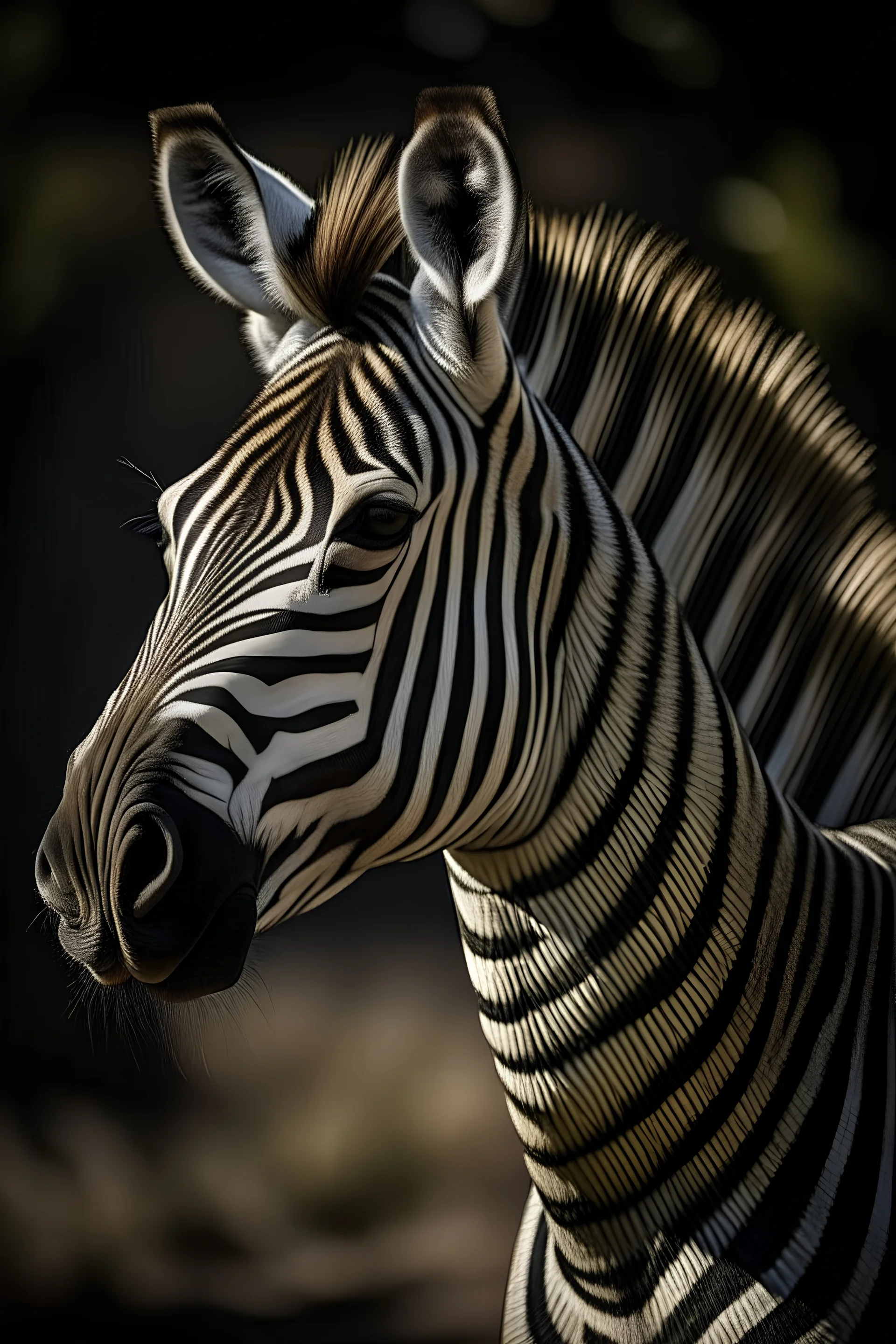 Portrait of the zebra