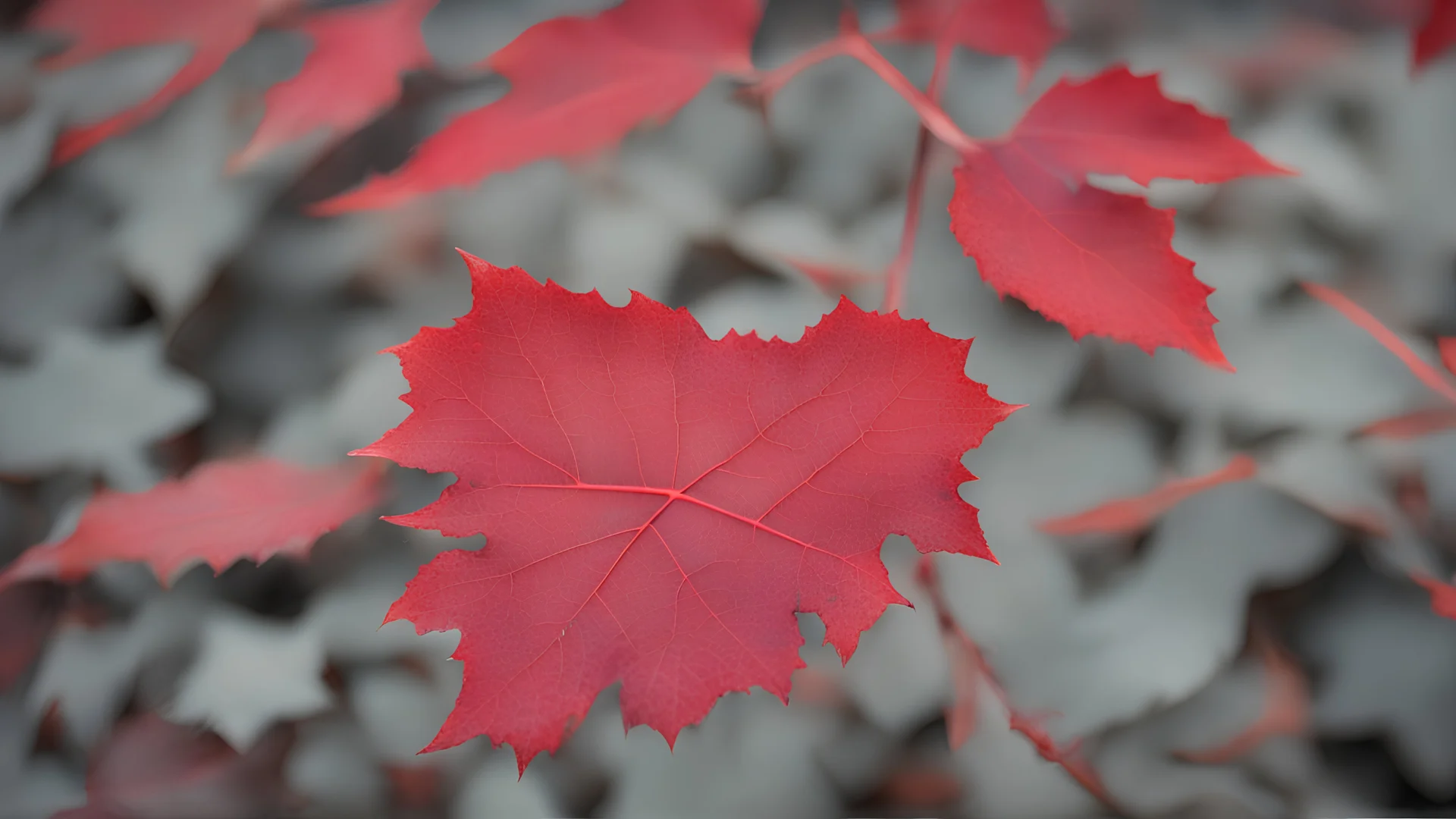 red coloured leaf