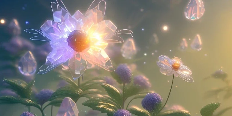 crystal subtle flower in a galactic ambiance beautiful fairy, transparent, delicate colors, in the foreground, full of details, smooth，soft light atmosphere, light effect，vaporwave colorful, concept art, smooth, extremely sharp detail, finely tuned detail, ultra high definition, 8 k, unreal engine 5, ultra sharp focus