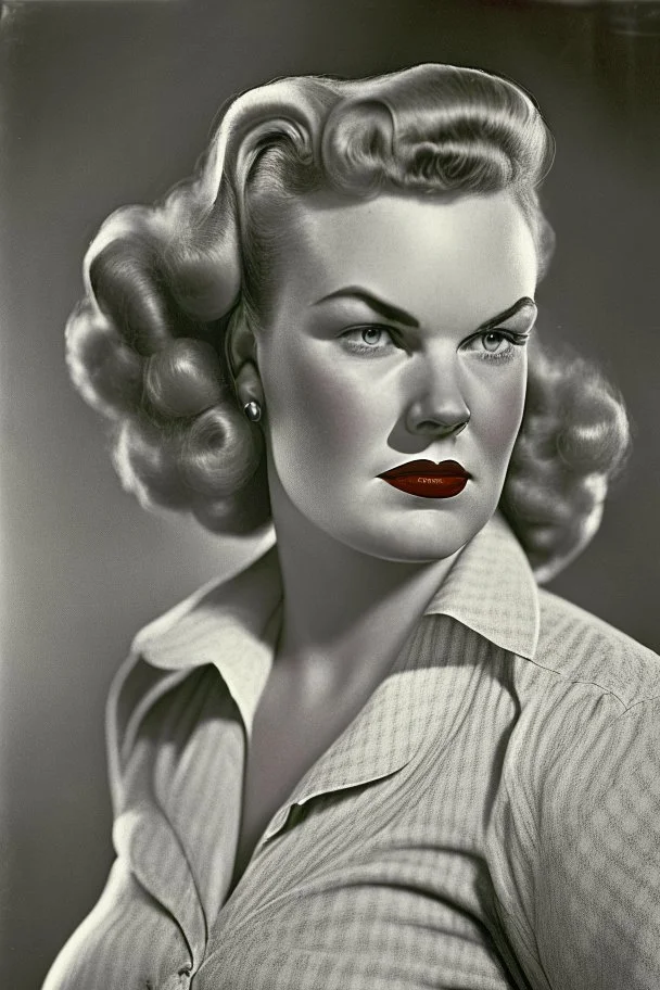 Strong women portrait from the 50s