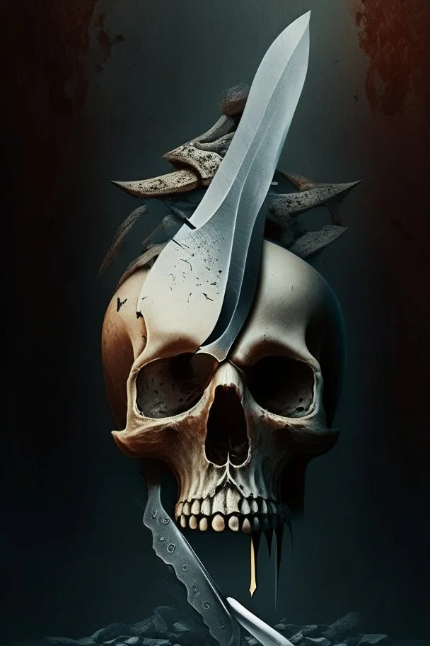 A knife in the Skull