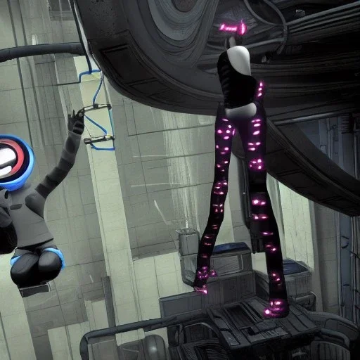 GLaDOS Hanging a man