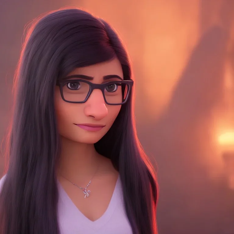 mia khalifa, dress red, long black hair, realistic, intriacte detail, sci-fi fantasy style, volumetric lighting, particales,highly detailed,cinamatic, deep colours,8k