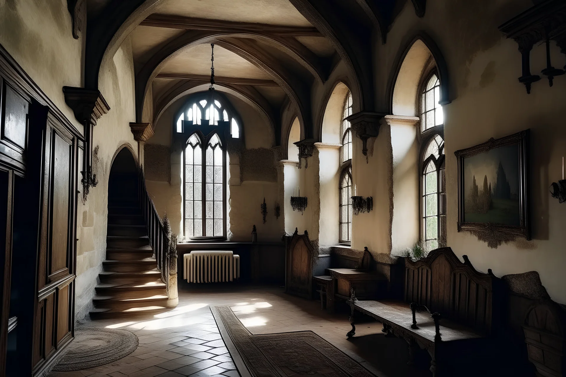 old castle indoors