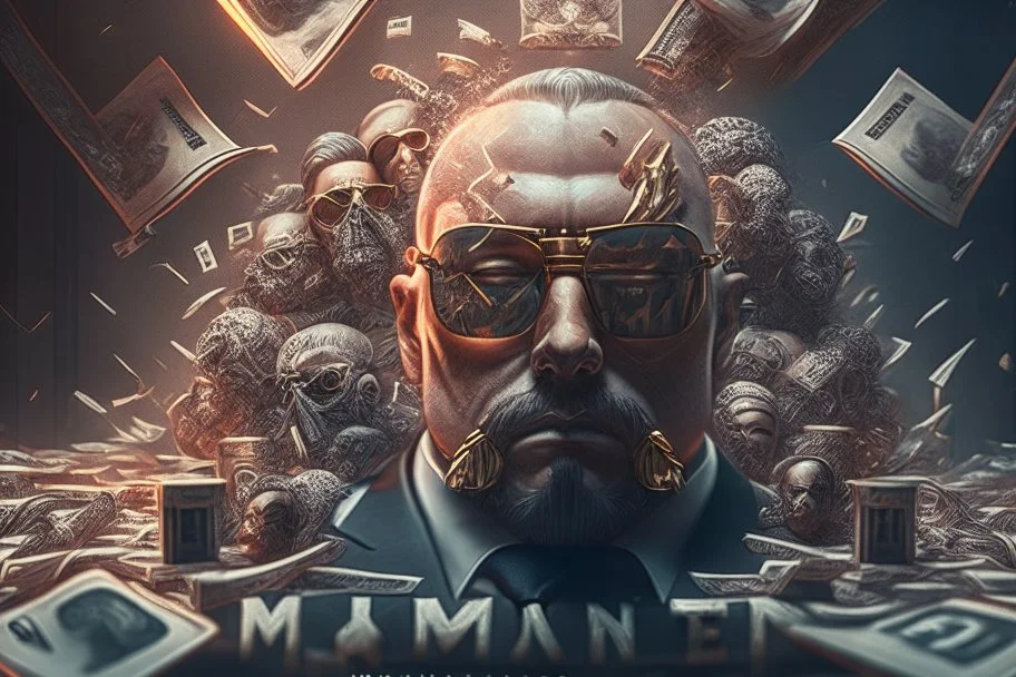 mastermind stole millions, perfect composition, hyperrealistic, super detailed, 8k, high quality, trending on artstation, studio photo, highly detailed, wide borders