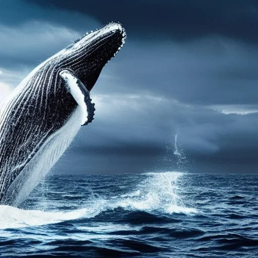 photograph of beautiful humpback whale jumping out of turbulent ocean water, stunning, magnificant, sunset sky, 8k resolution, high-quality, fine-detail, detailed matte, photography, illustration, digital art, Jeanloup Sieff, Marc Adamus, Ann Prochilo, Romain Veillon, George Grie, Anne Dittman, Anne Stokes, Lisa Parker, Selina French