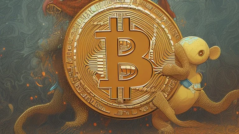 Bitcoin morning by james jean