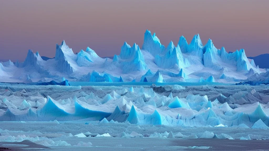 large glaciers in the mountains