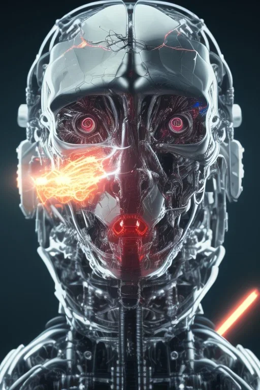 future, cyborg ,head , terminator, brain, men