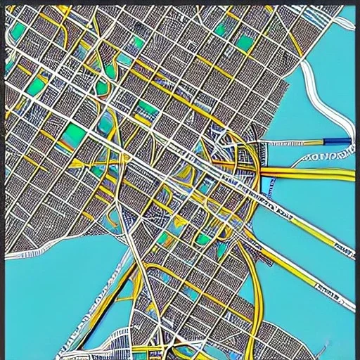 colored pins positioned throughout a map, roads and highways, desaturated colored map, highly detailed, intricate design, smooth, realistic render, Artstation, smooth, sharp focus, illustration, artgerm