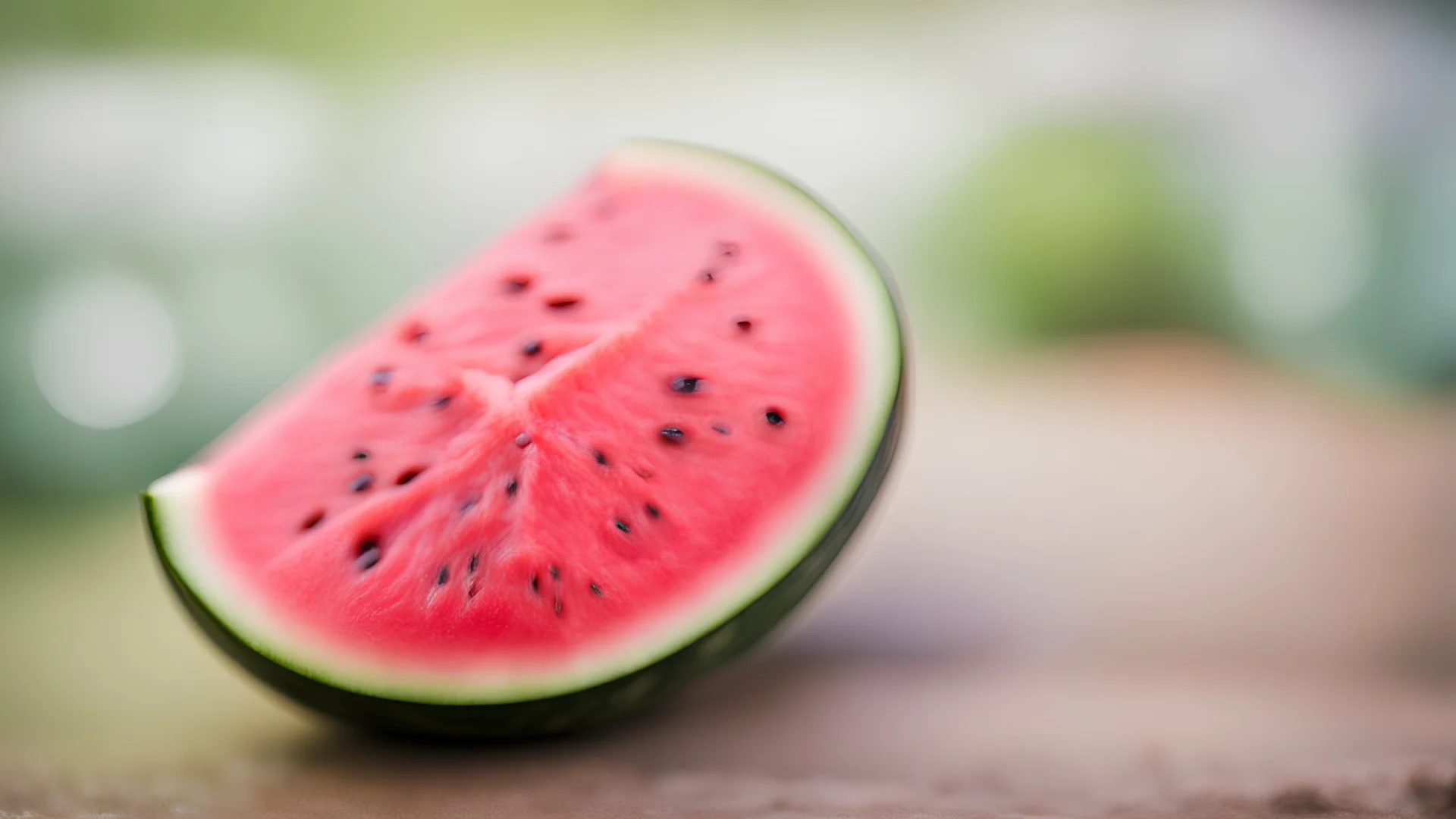 close-up, watermelon, blurred background