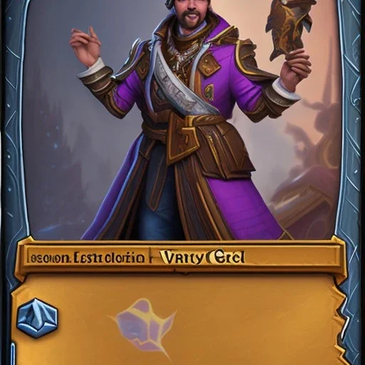 hearthstone card game hyper realistic character warlock