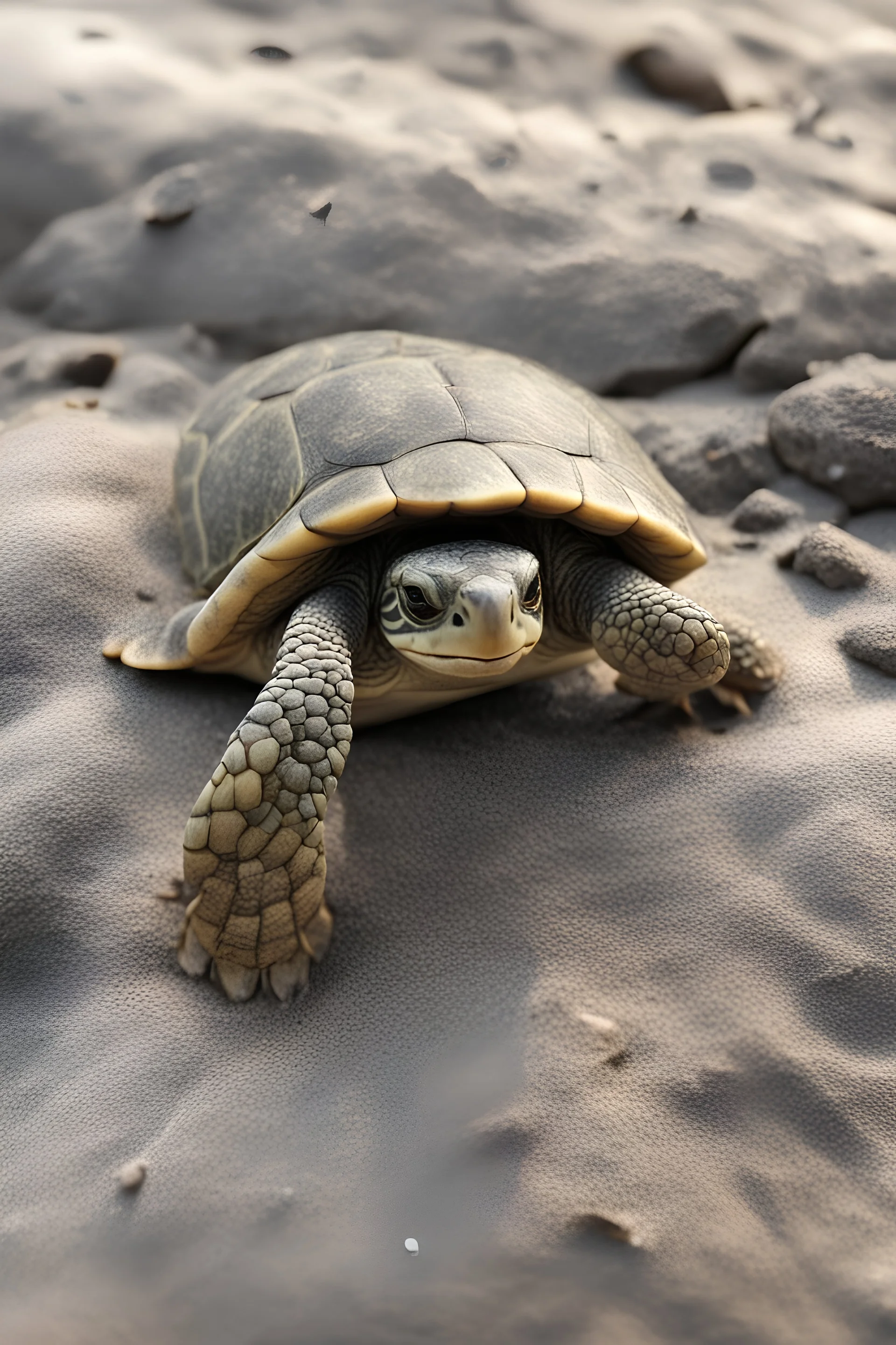 baby turtle even happier