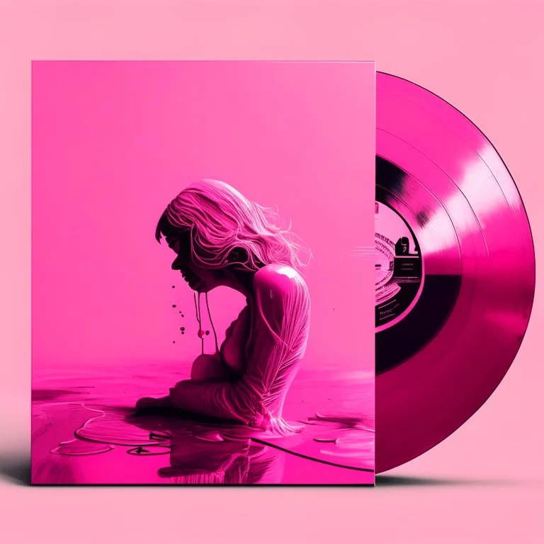 pink vinyl playing