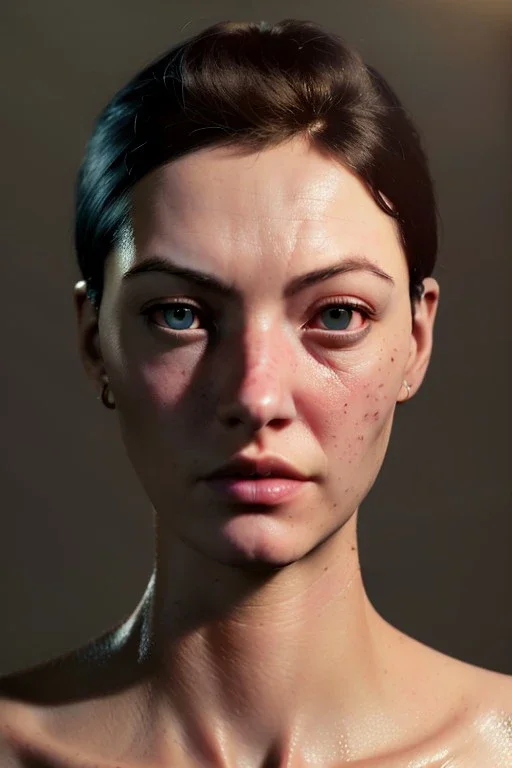 Realistic image, waist up portrait, sexy woman. muppet head remplace woman head, concept art, smooth, unreal engine 5, god lights, ray tracing, RTX, lumen lighting, ultra detail, volumetric lighting, 3d, finely drawn, high definition, 4k.