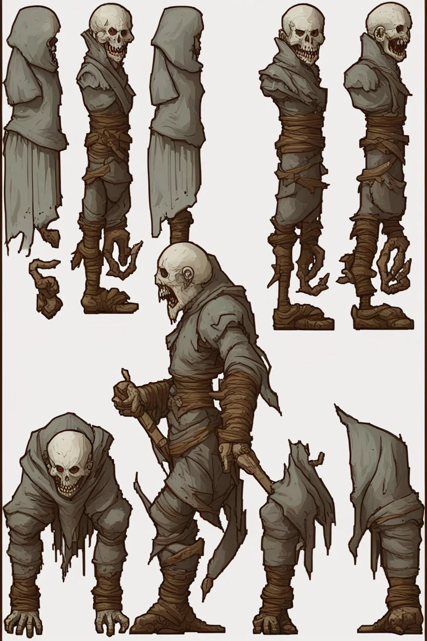 undead soul sprite for pixel game in the medieval style side view, all position, run jump, crouch. hyper-detailed. trending on artstation. --ar 9:16