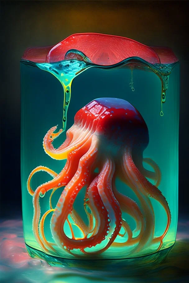 jello-o octopus; magic realism