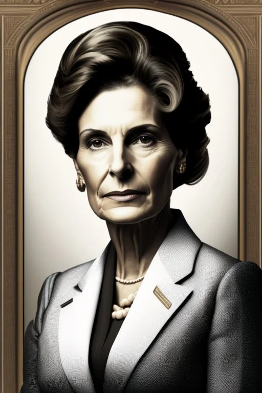 Portrait of a powerful female politcian