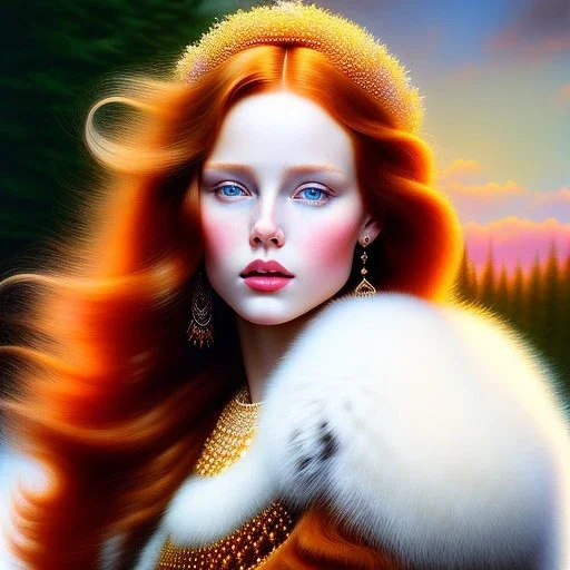 Ultra detailed fullbody Portrait in oil on canvas of beautiful Redhead Sif ,extremely detailed digital painting, extremely detailed face, crystal clear eyes, mystical colors ,perfectly centered image, perfect composition, rim light, beautiful lighting,masterpiece ,8k, stunning scene, raytracing, anatomically correct, in the style of Steve Jung and robert e howard and Wizyakuza and Ohrai Noriyoshi and Simon Bisley and uncannyknack.