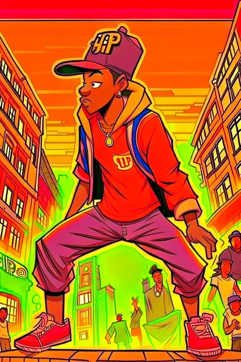 rap, hiphop, cartoon, super HQ