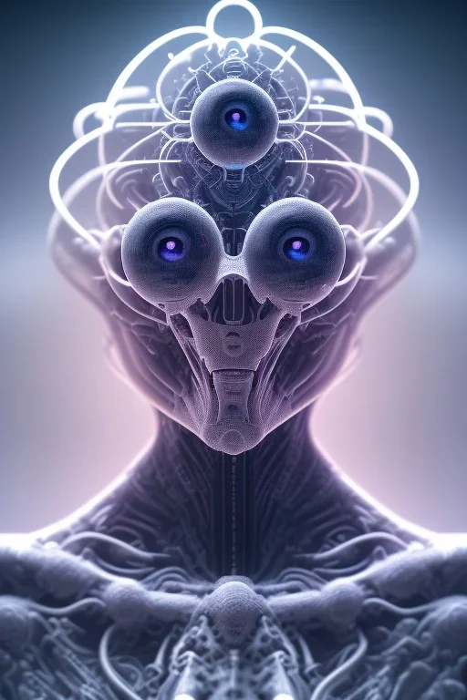 portrait full human body, meditation, third eye, universe, fourth dimension, fractal, realistic, 8k, high quality, extreme detail, symmetrical,