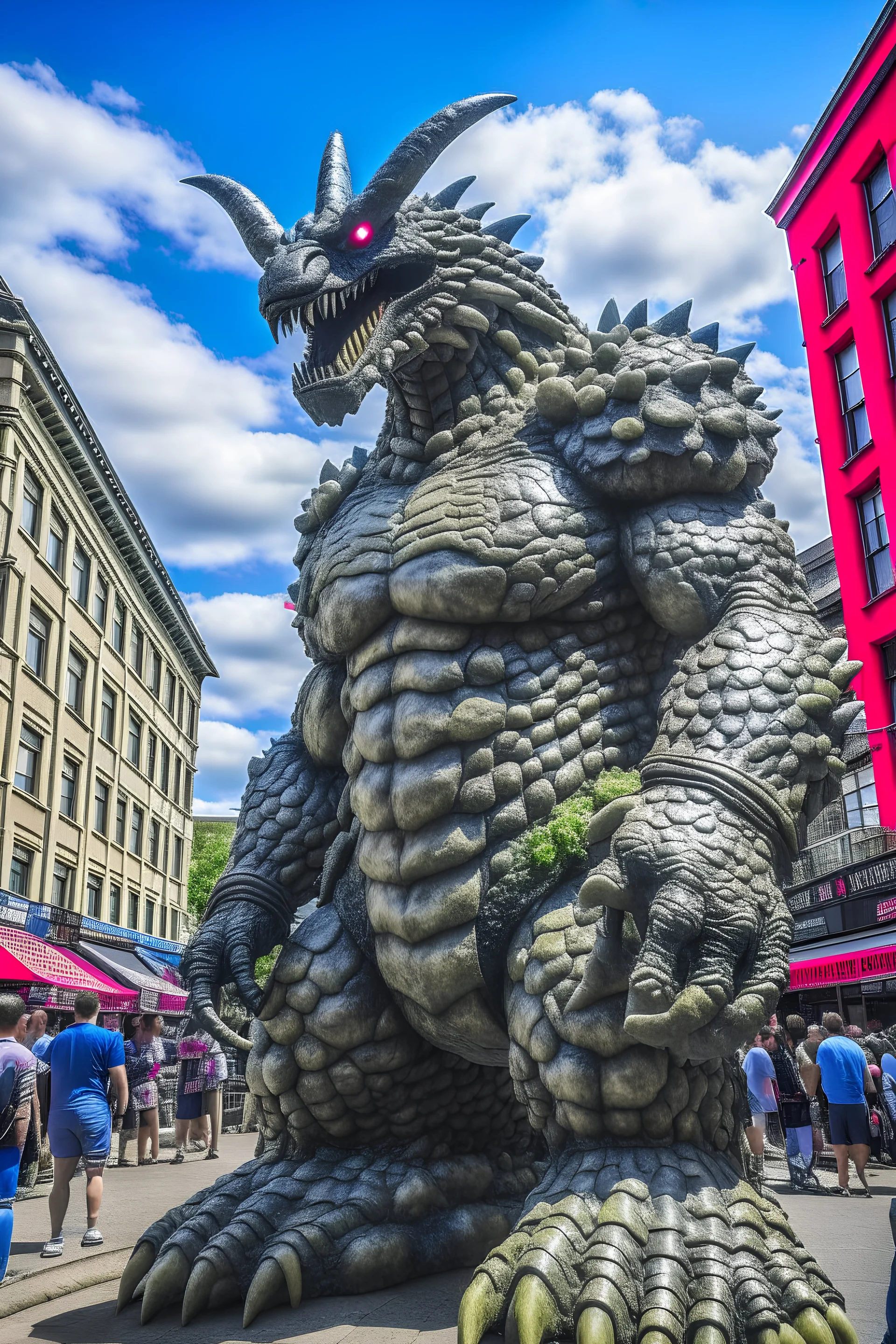 kaiju conflict in Baltimore