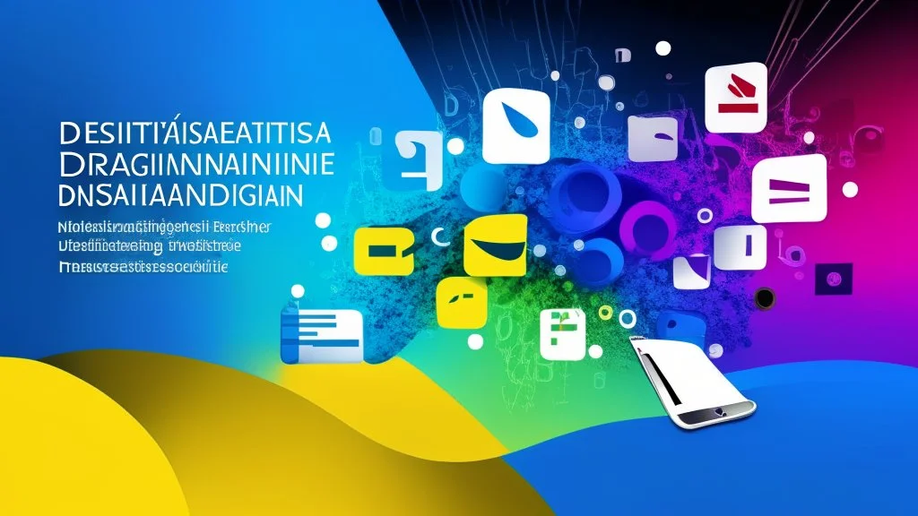 "A distinctive background image with professional colors representing excellence in social media marketing and innovation in the business world."