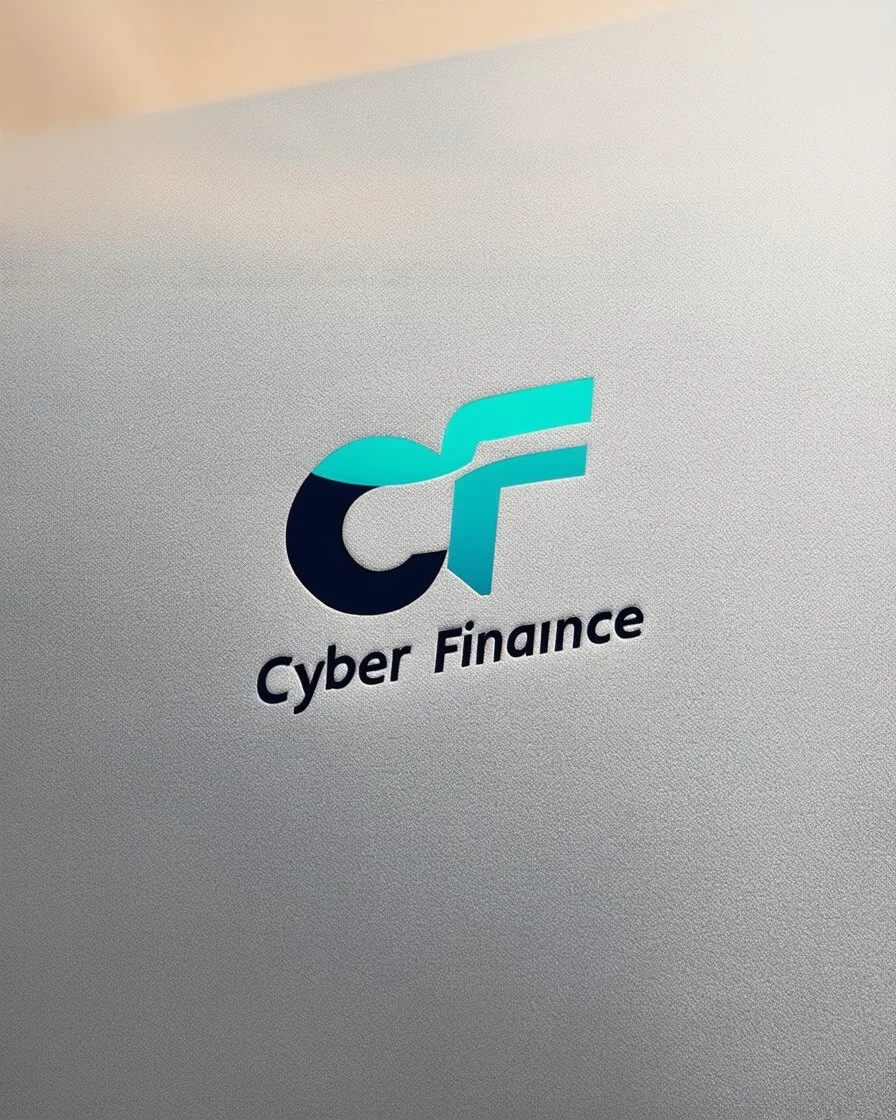 Cyber Finance (CF) logo Simple, easy and beautiful logo