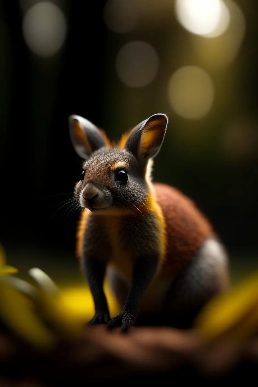 a wallaby who is training to nuke the world, bokeh like f/0.8, tilt-shift lens 8k, high detail, smooth render, down-light, unreal engine, prize winning