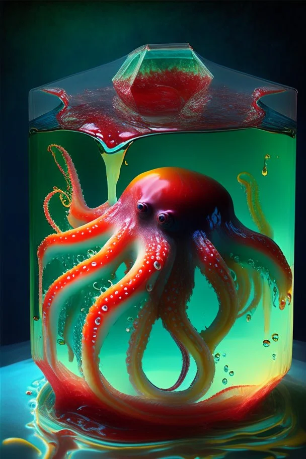 jello-o octopus; magic realism