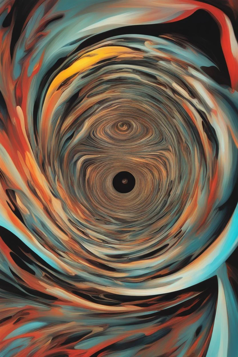 Explore the depths of insanity through the lens of a warped eye; abstract art