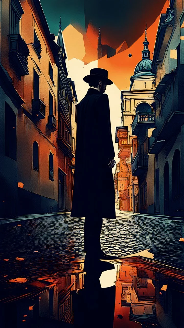 Old city ,minimalism, surreal beautiful fashion portrait,splash art explosion,minimalist surreal surrounding background,surreal lonely depth,deep soul spirit,fantasy surreal geometry,flat,utopia,album art,cover art,album cover,cinematic,8k,epic movie still,sharp focus,by Gustav Klimt,pascal blanche,rutkowski,repin,artstation hyperrealism painting concept art of detailed character,design matte painting,leaf