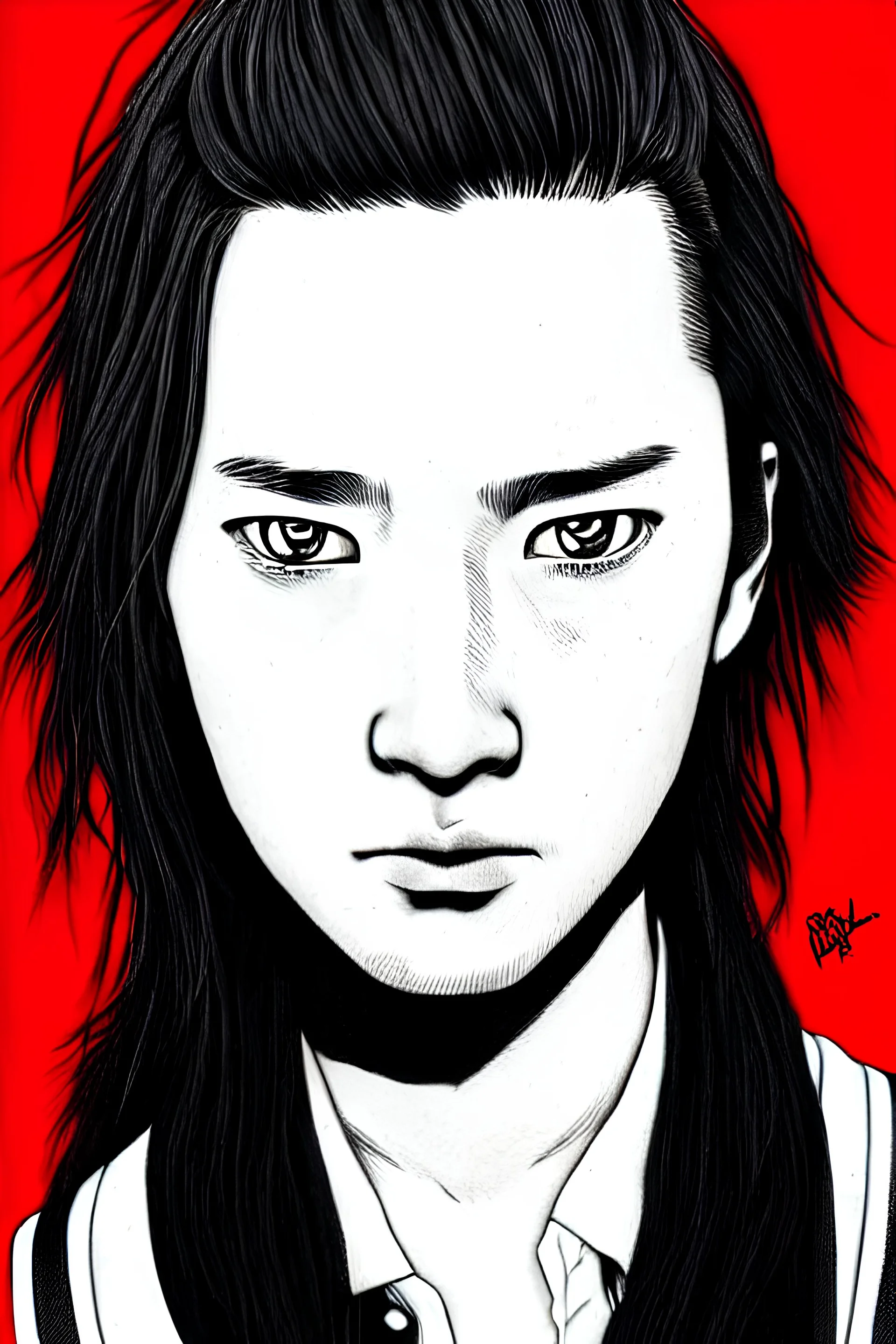 highly detailed portrait,anxiety, by Bryan Lee O'Malleyinspired by graphic novel cover art