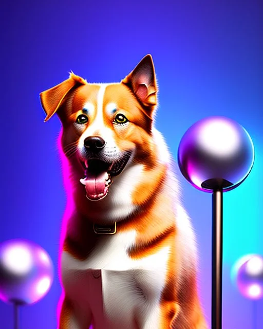 Dog, ultra quality, hyper deiled, digital art, 3d 8k