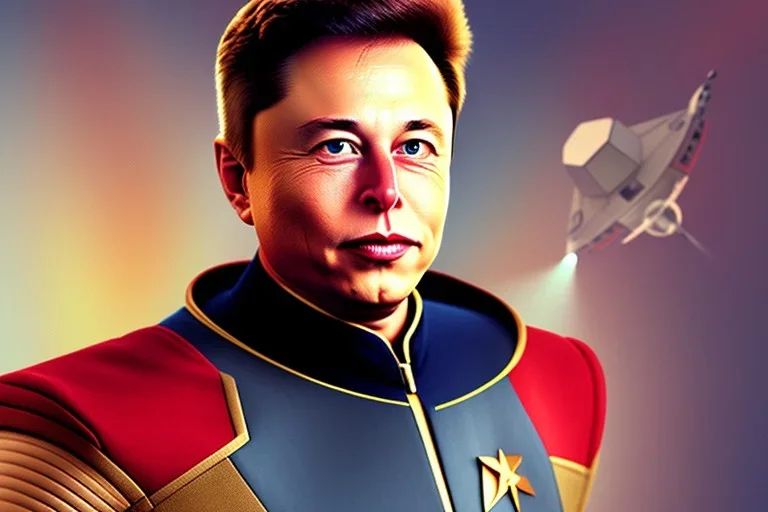 Elon wearing Starfleet uniform