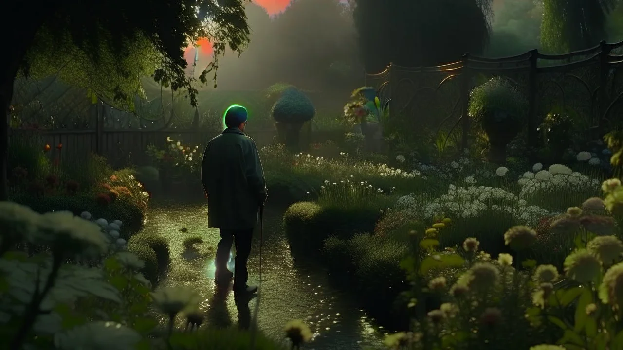 The garden of the moment Cinematic film still, shot on cinematic lighting, best quality, atmospheric, a masterpiece, epic, stunning, detailed, best shot, realistic