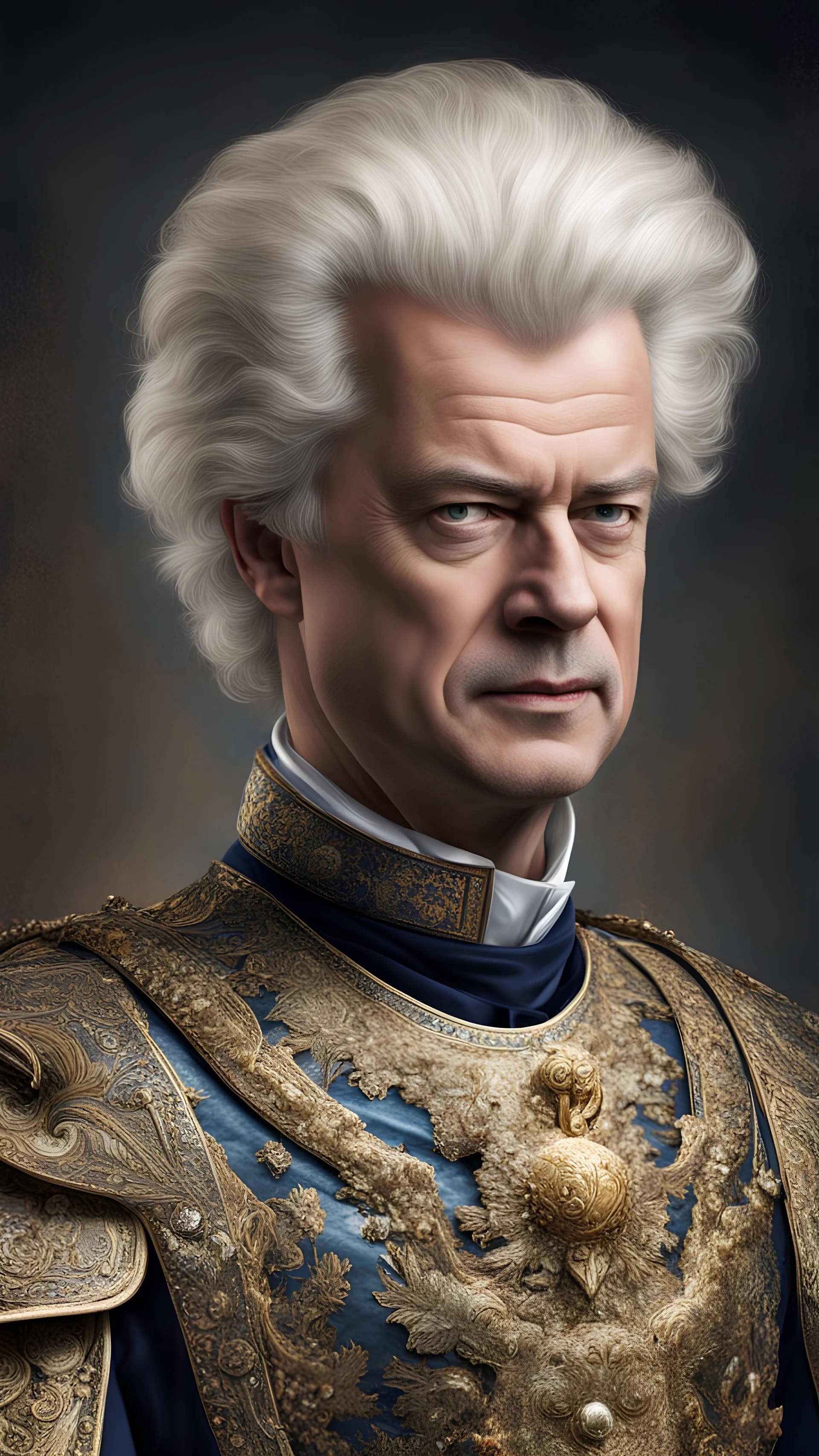 Realistic Geert Wilders as emperor