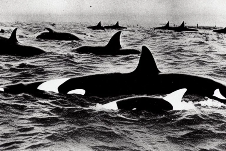 An orca army pod fighting in WW2 trenches