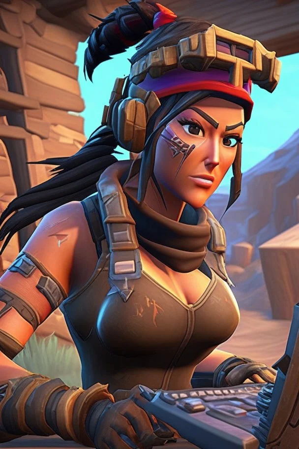 renegade raider playing fortnite