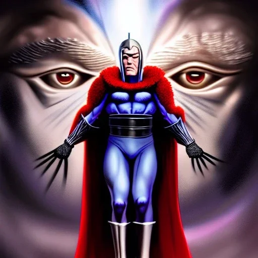 ultra detailed fullbody portrait of Magneto Villain , extremely detailed digital painting, extremely detailed face,crystal clear eyes, in the style of Ken Kelley and Frank Frazetta and robert e howard and pablo oliveira,mystical colors,perfectly centered image, perfect composition, rim light, beautiful lighting,8k, stunning scene, raytracing